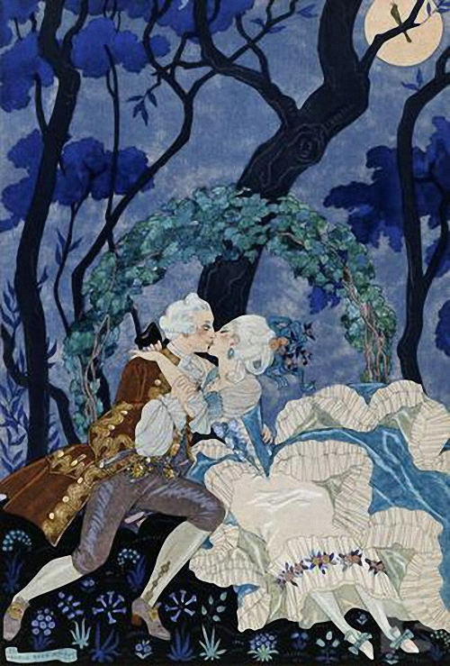 Secret Kiss by Georges Barbier